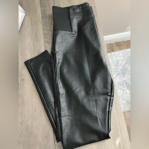 a new day Black Faux Leather Pants